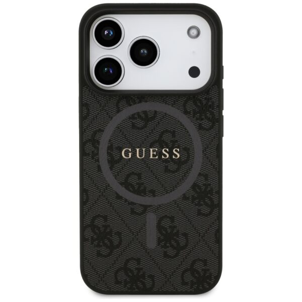 Guess 4G Ring Classic Logo MagSafe case for iPhone 17 Pro - blackeng