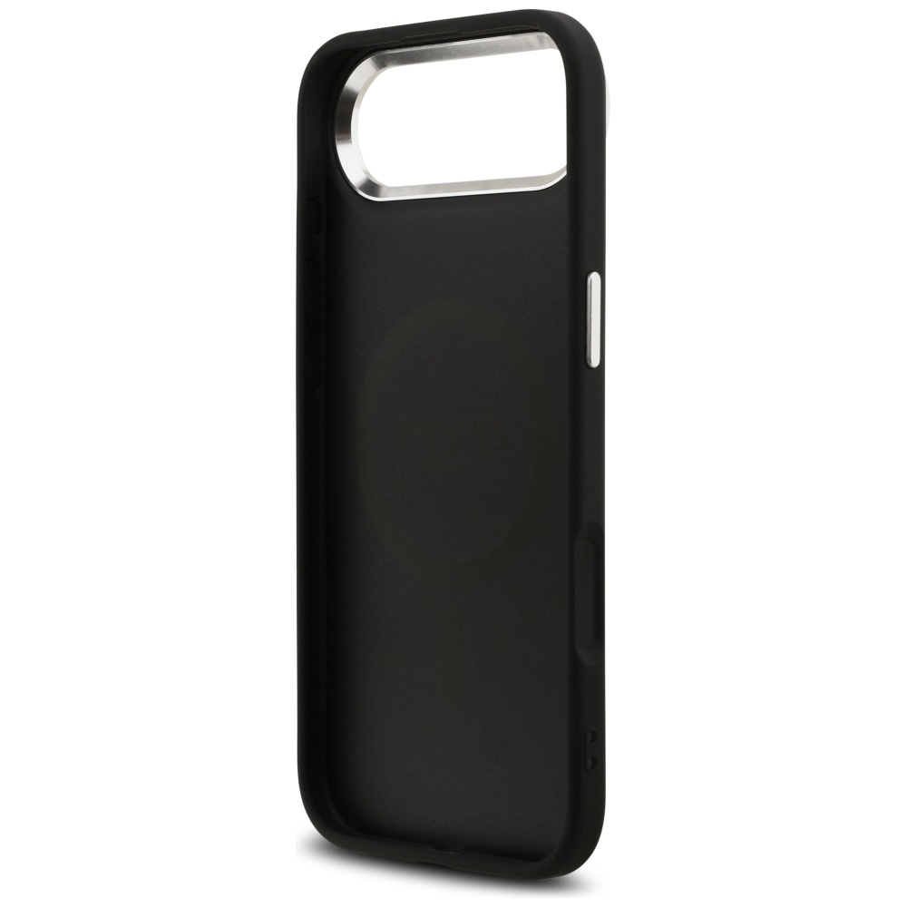 Guess Glitter Triangle Logo MagSafe Case for iPhone 17 Air - Blackeng