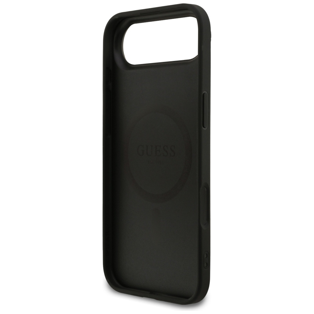 Guess Grained Ring MagSafe case for iPhone 17 Air - blackeng