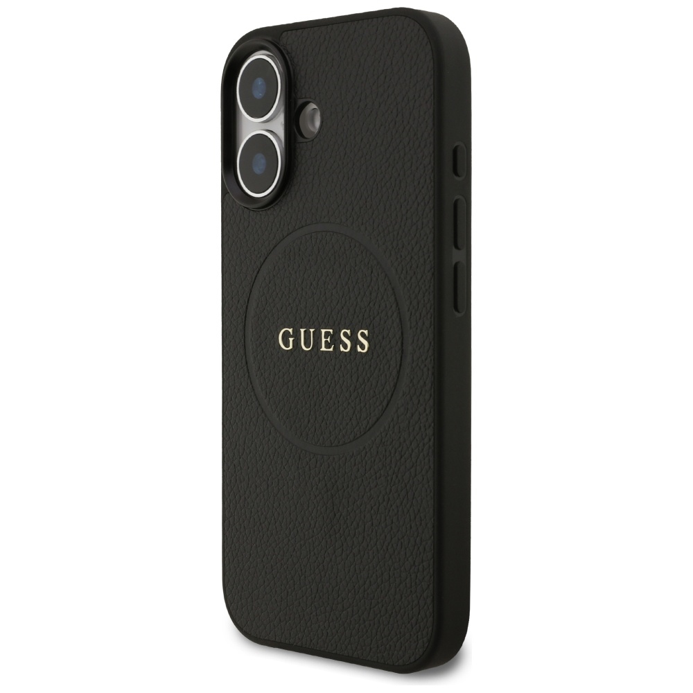Guess Grained Ring MagSafe case for iPhone 17 - blackeng