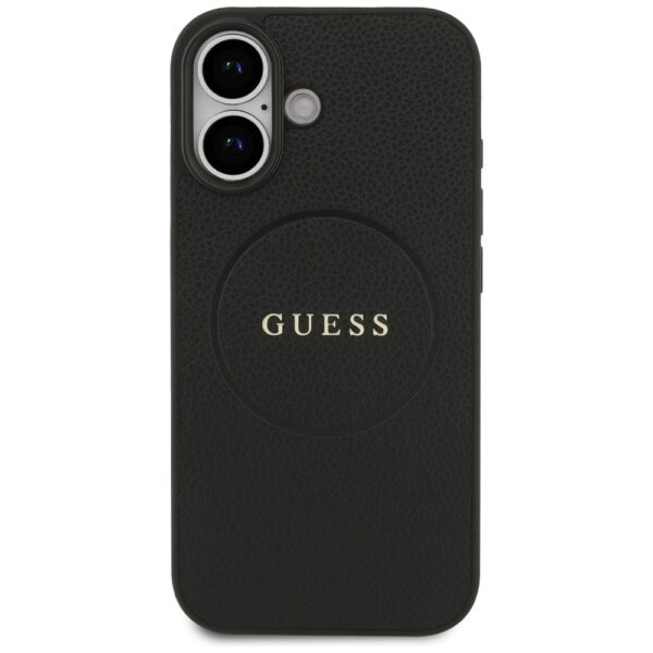 Guess Grained Ring MagSafe case for iPhone 17 - blackeng