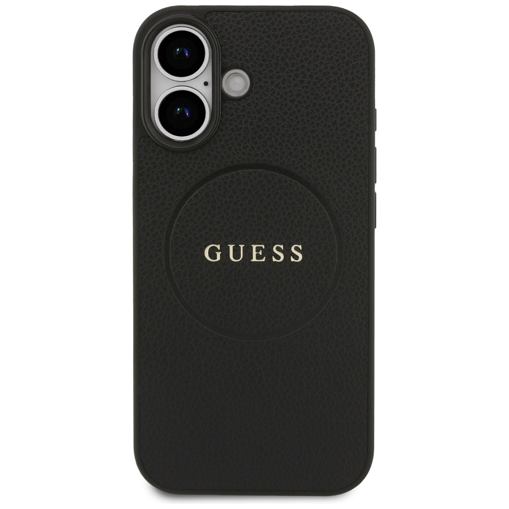 Guess Grained Ring MagSafe case for iPhone 17 - blackeng