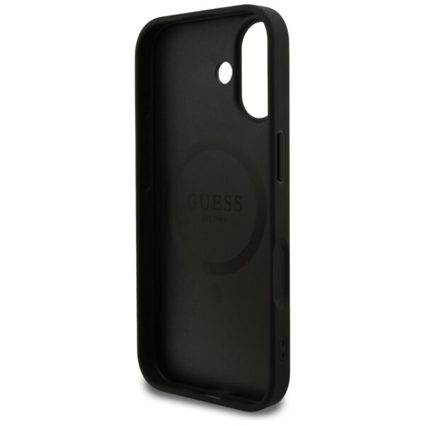 Guess Grained Ring MagSafe case for iPhone 17 - blackeng