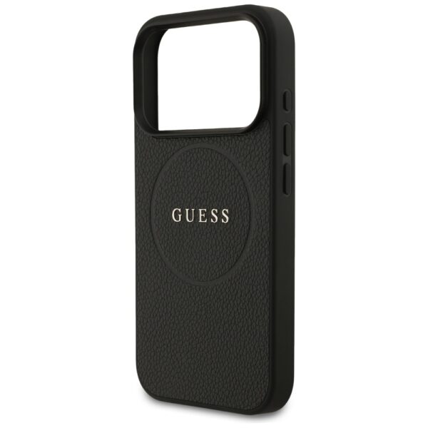 Guess Grained Ring MagSafe case for iPhone 17 Pro - blackeng