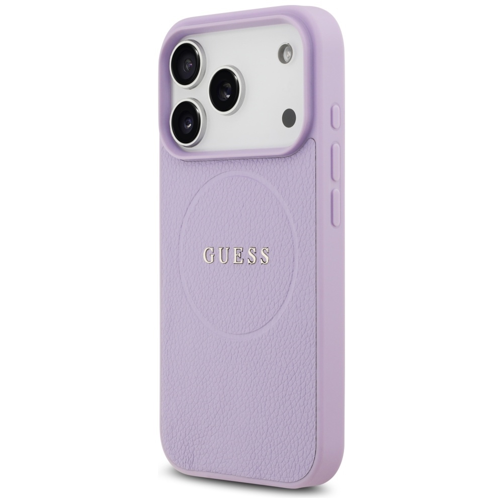 Guess Grained Ring MagSafe case for iPhone 17 Pro - purpleeng