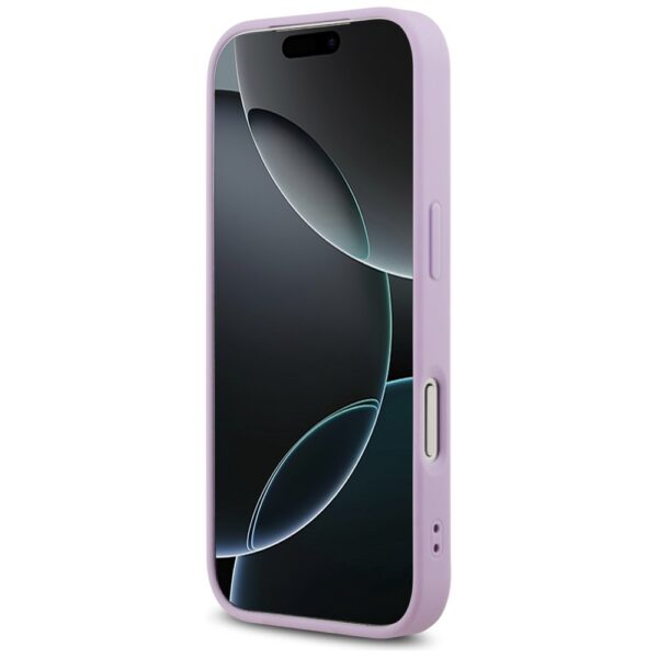 Guess Grained Ring MagSafe case for iPhone 17 Pro - purpleeng
