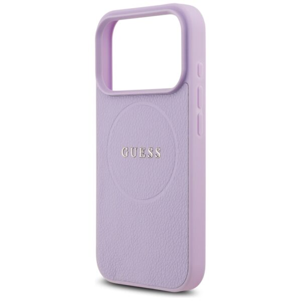 Guess Grained Ring MagSafe case for iPhone 17 Pro - purpleeng