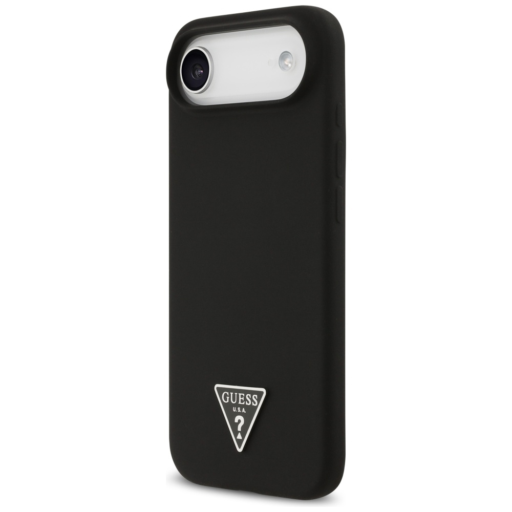 Guess Silicone Triangle Logo MagSafe Case for iPhone 17 Air - Blackeng