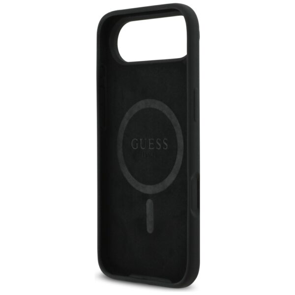 Guess Silicone Triangle Logo MagSafe Case for iPhone 17 Air - Blackeng