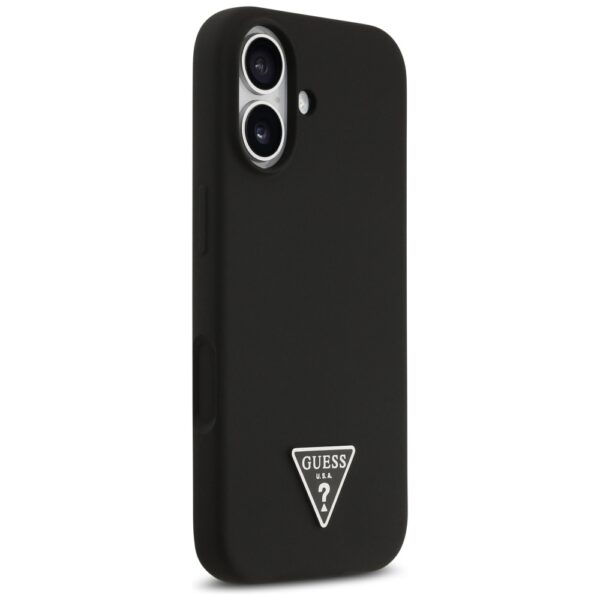 Guess Silicone Triangle Logo MagSafe Case for iPhone 17 - Blackeng