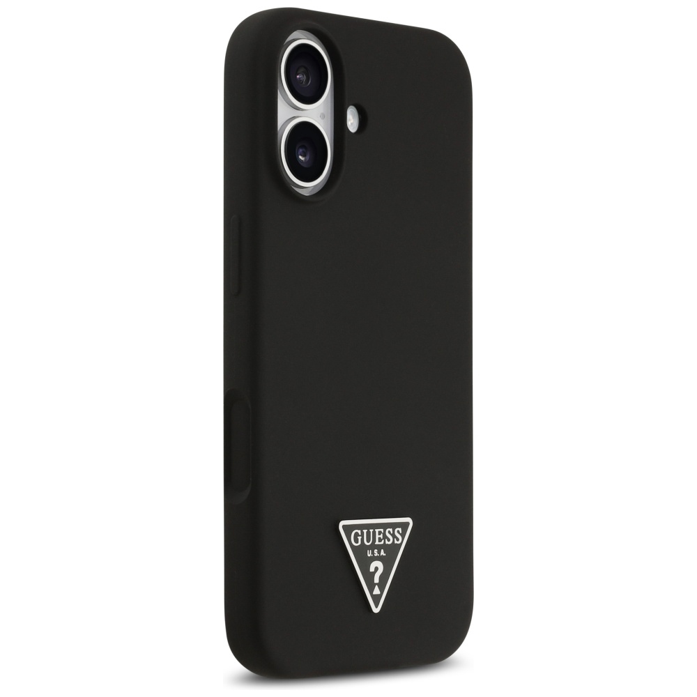 Guess Silicone Triangle Logo MagSafe Case for iPhone 17 - Blackeng