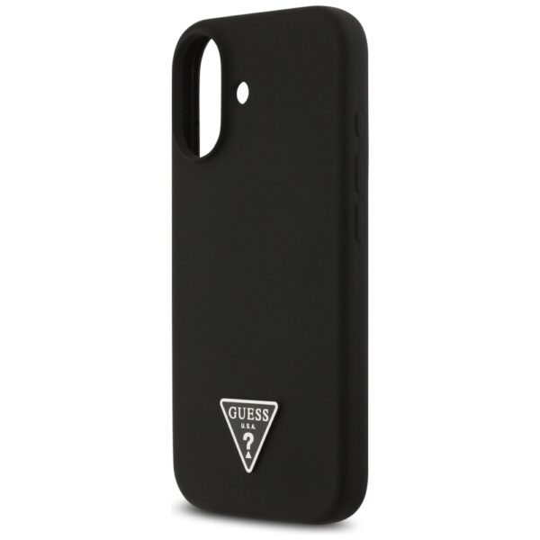 Guess Silicone Triangle Logo MagSafe Case for iPhone 17 - Blackeng