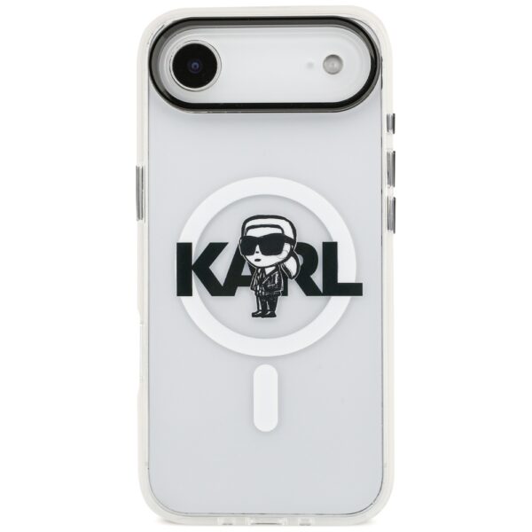 Karl Lagerfeld IML Karl Sketch Logo MagSafe Case for iPhone 17 Air - Transparenteng