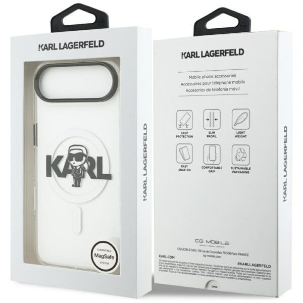 Karl Lagerfeld IML Karl Sketch Logo MagSafe Case for iPhone 17 Air - Transparenteng