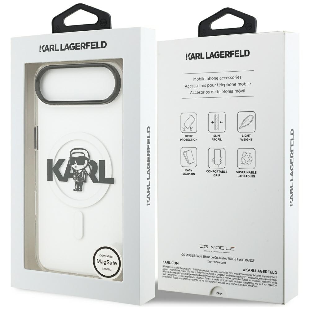 Karl Lagerfeld IML Karl Sketch Logo MagSafe Case for iPhone 17 Air - Transparenteng