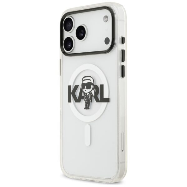 Karl Lagerfeld IML Karl Sketch Logo MagSafe Case for iPhone 17 Pro Max - Transparenteng