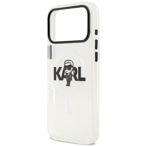 Karl Lagerfeld IML Karl Sketch Logo MagSafe Case for iPhone 17 Pro Max - Transparenteng