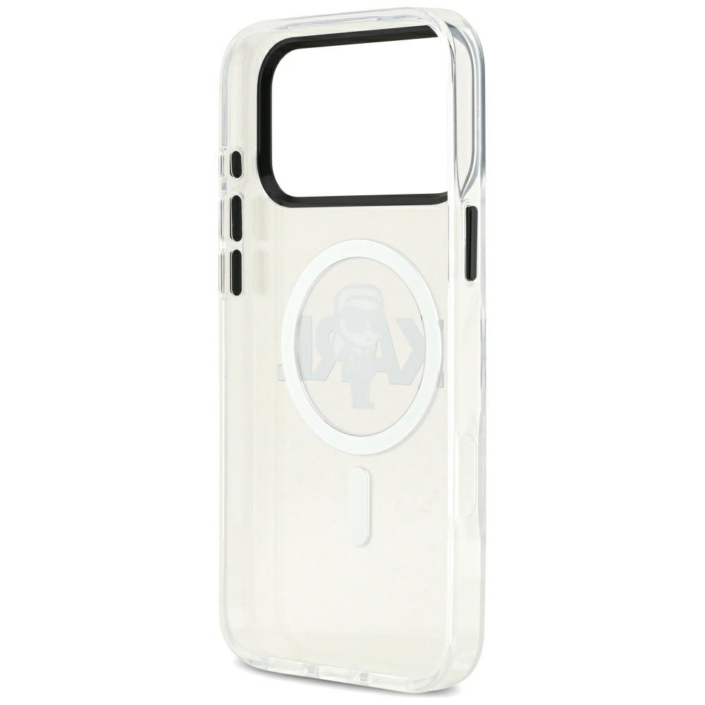 Karl Lagerfeld IML Karl Sketch Logo MagSafe Case for iPhone 17 Pro Max - Transparenteng