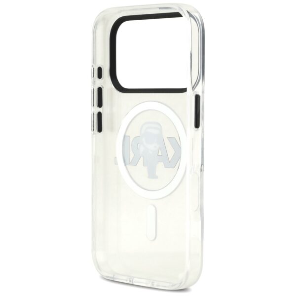 Karl Lagerfeld IML Karl Sketch Logo MagSafe Case for iPhone 17 Pro - Transparenteng