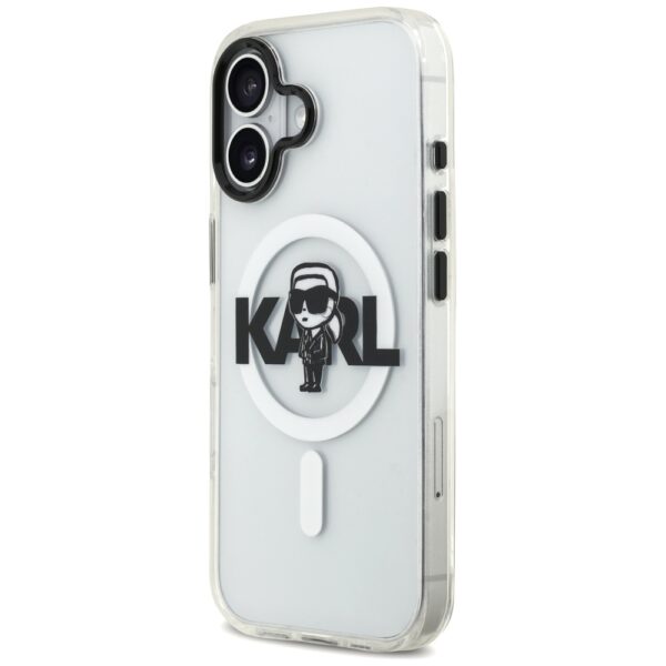 Karl Lagerfeld IML Karl Sketch Logo MagSafe Case for iPhone 17 - Transparenteng