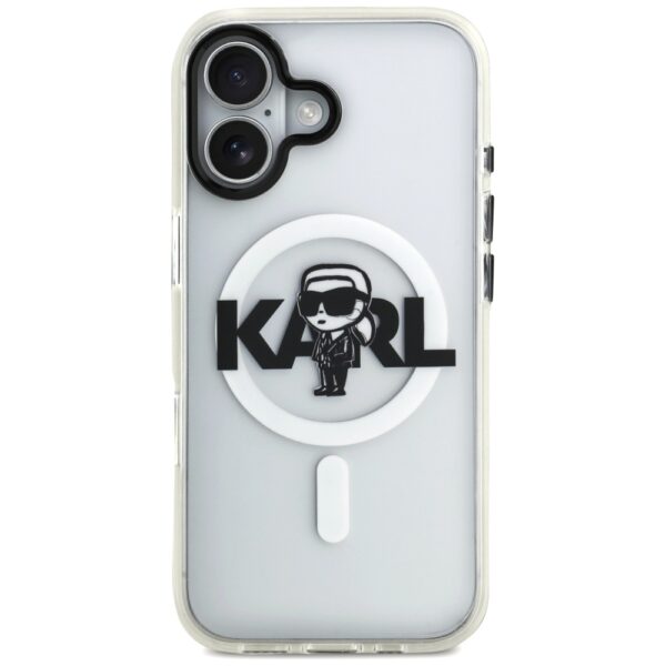 Karl Lagerfeld IML Karl Sketch Logo MagSafe Case for iPhone 17 - Transparenteng