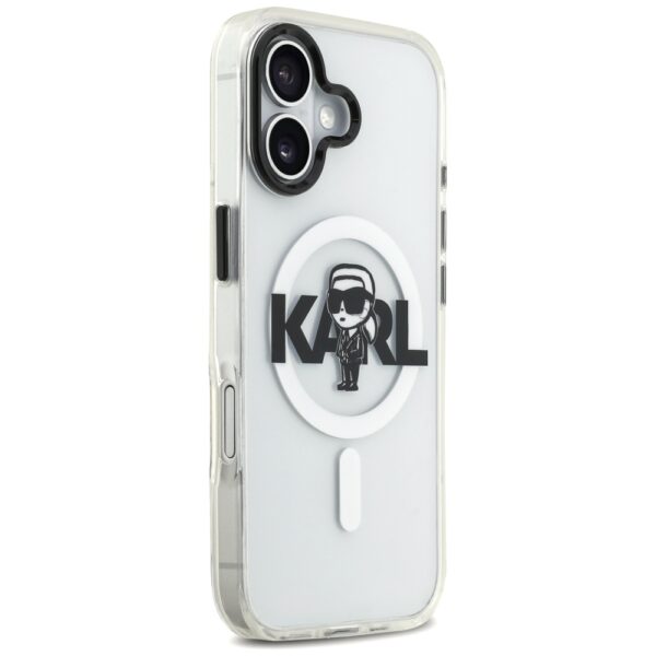 Karl Lagerfeld IML Karl Sketch Logo MagSafe Case for iPhone 17 - Transparenteng