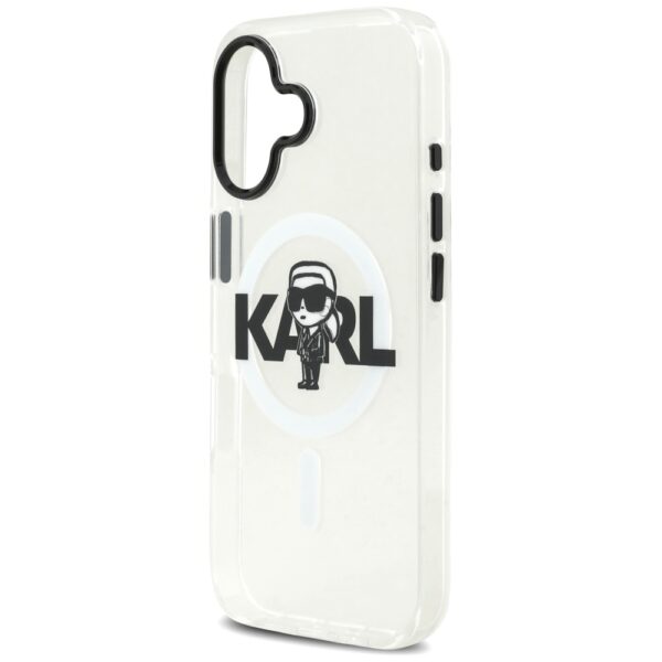 Karl Lagerfeld IML Karl Sketch Logo MagSafe Case for iPhone 17 - Transparenteng