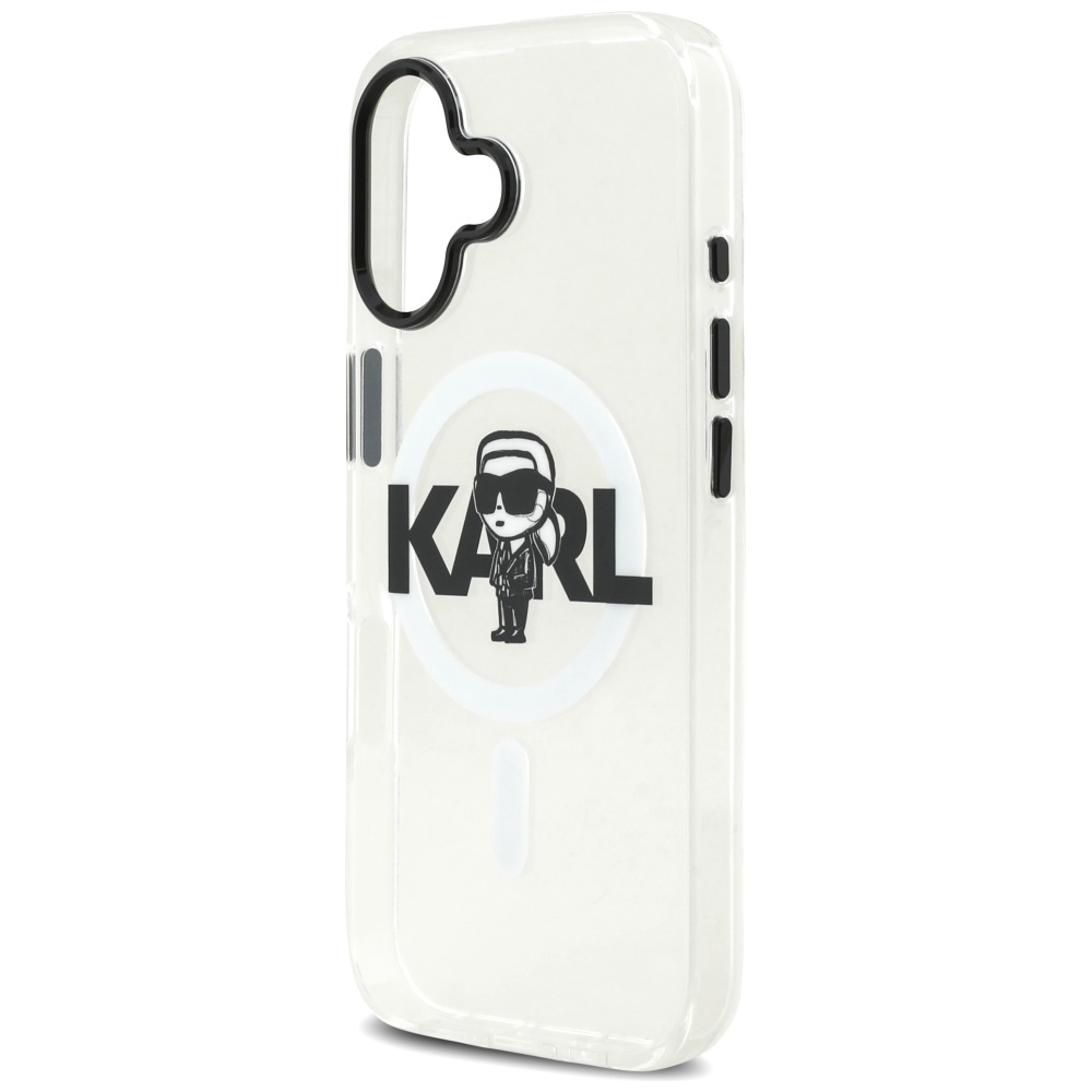 Karl Lagerfeld IML Karl Sketch Logo MagSafe Case for iPhone 17 - Transparenteng
