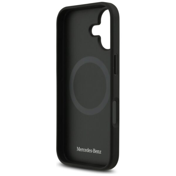 Mercedes Plain Smooth Leather MagSafe case for iPhone 17 - blackeng