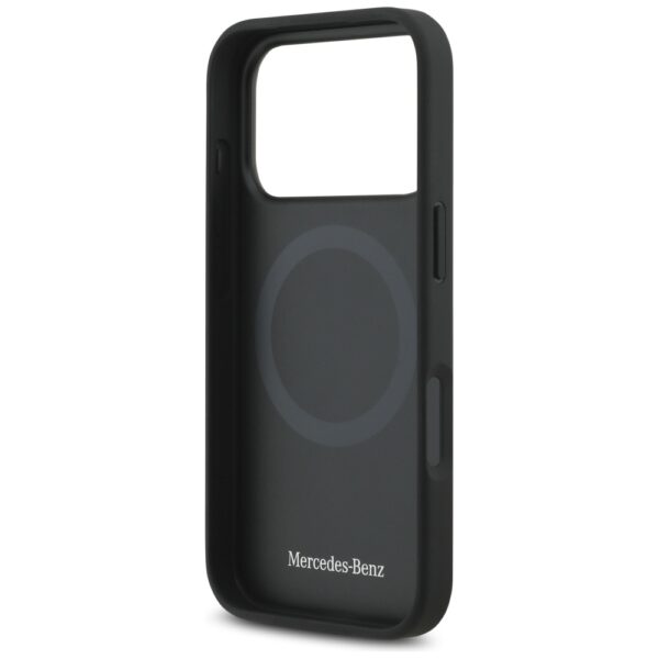 Mercedes Plain Smooth Leather MagSafe Case for iPhone 17 Pro - Blackeng