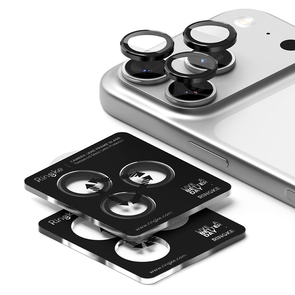 Ringke Camera Frame Protector 2-pack for iPhone 17 Pro / 17 Pro Max - Blackeng