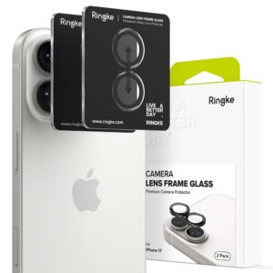 Ringke Camera Frame Protector 2-pack for iPhone 17 - Blackeng