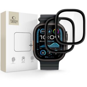 Tech-Protect Glass Ring 2-pack for Apple Watch Ultra 49mm - Blackeng