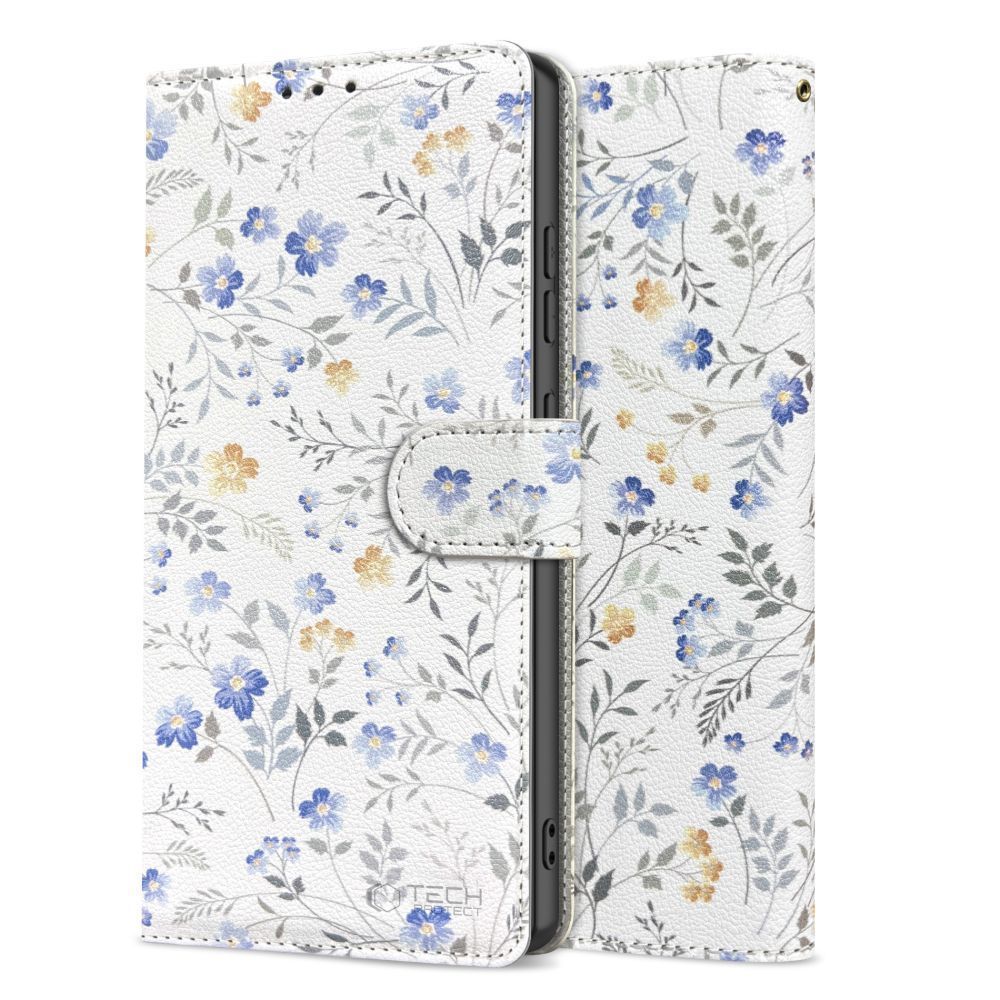 Tech-Protect Wallet Case for Samsung Galaxy A26 5G / A17 4G / 5G - Daisies with Leaveseng