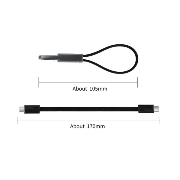 Tech-Protect Ultraboost DNA Cable with Keychain USB-C PD 60W / 3A - Grayeng