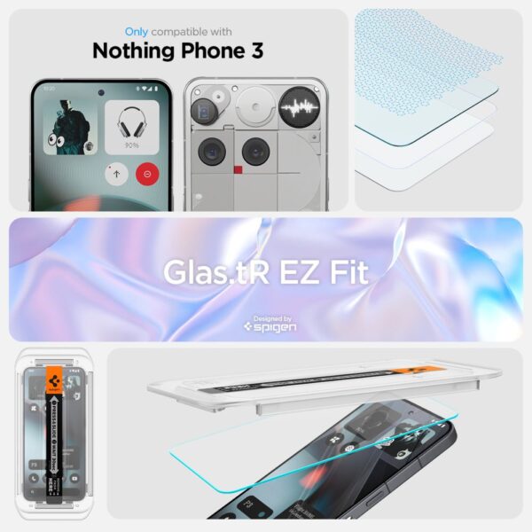 Spigen Glas.TR EZ Fit Tempered Glass 2-pack for Nothing Phone 3 - Transparenteng