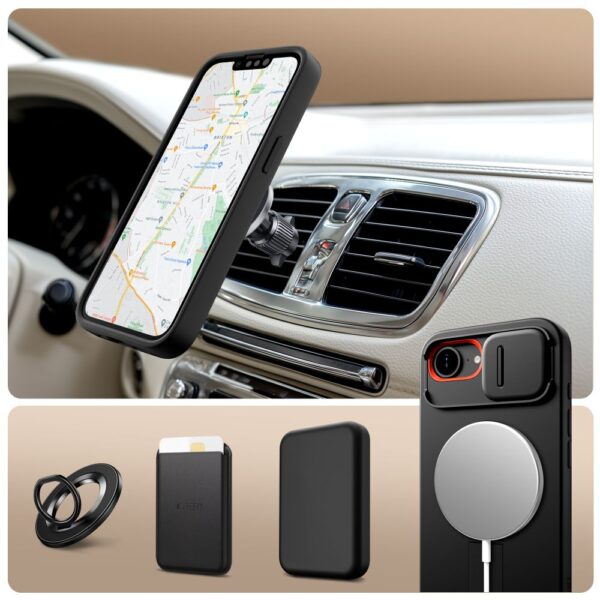 Tech-Protect Kevlar Aura MagSafe Case for iPhone 16e - Blackeng