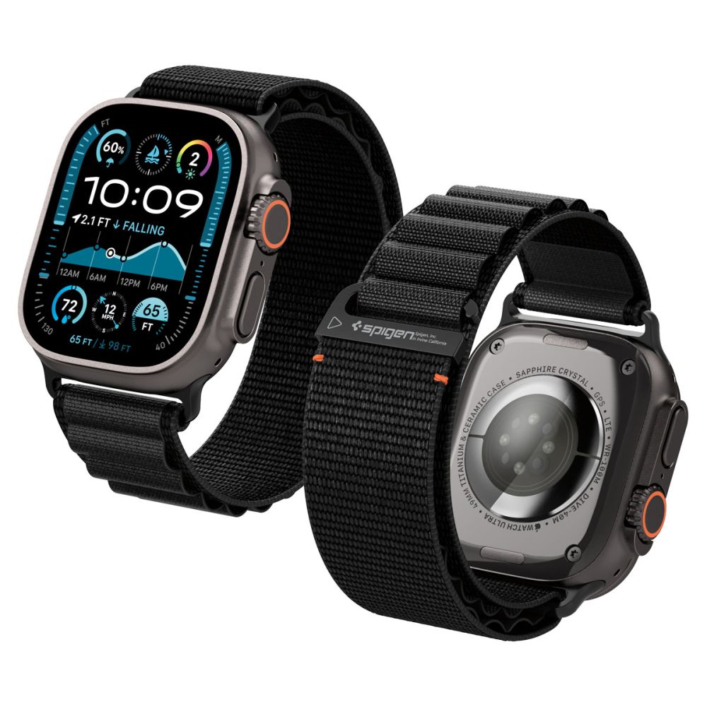 Strap Spigen WBF1 Strap for Apple Watch 44 / 45 / 46 / 49 mm - Blackeng