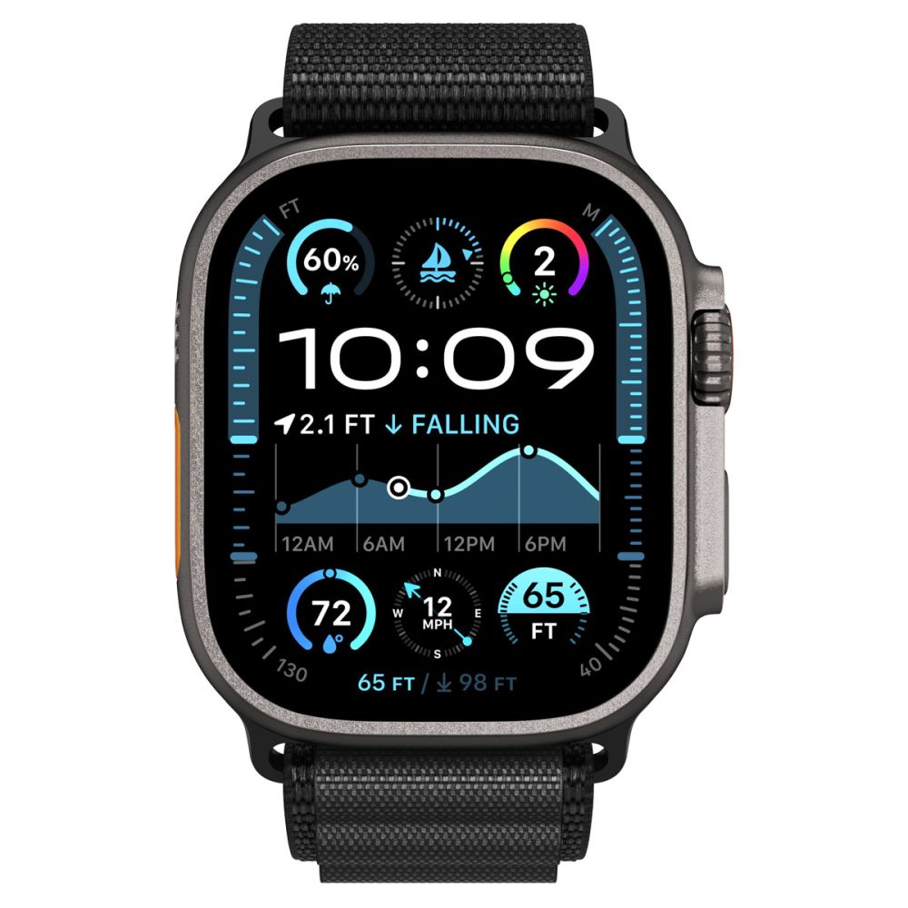 Strap Spigen WBF1 Strap for Apple Watch 44 / 45 / 46 / 49 mm - Blackeng
