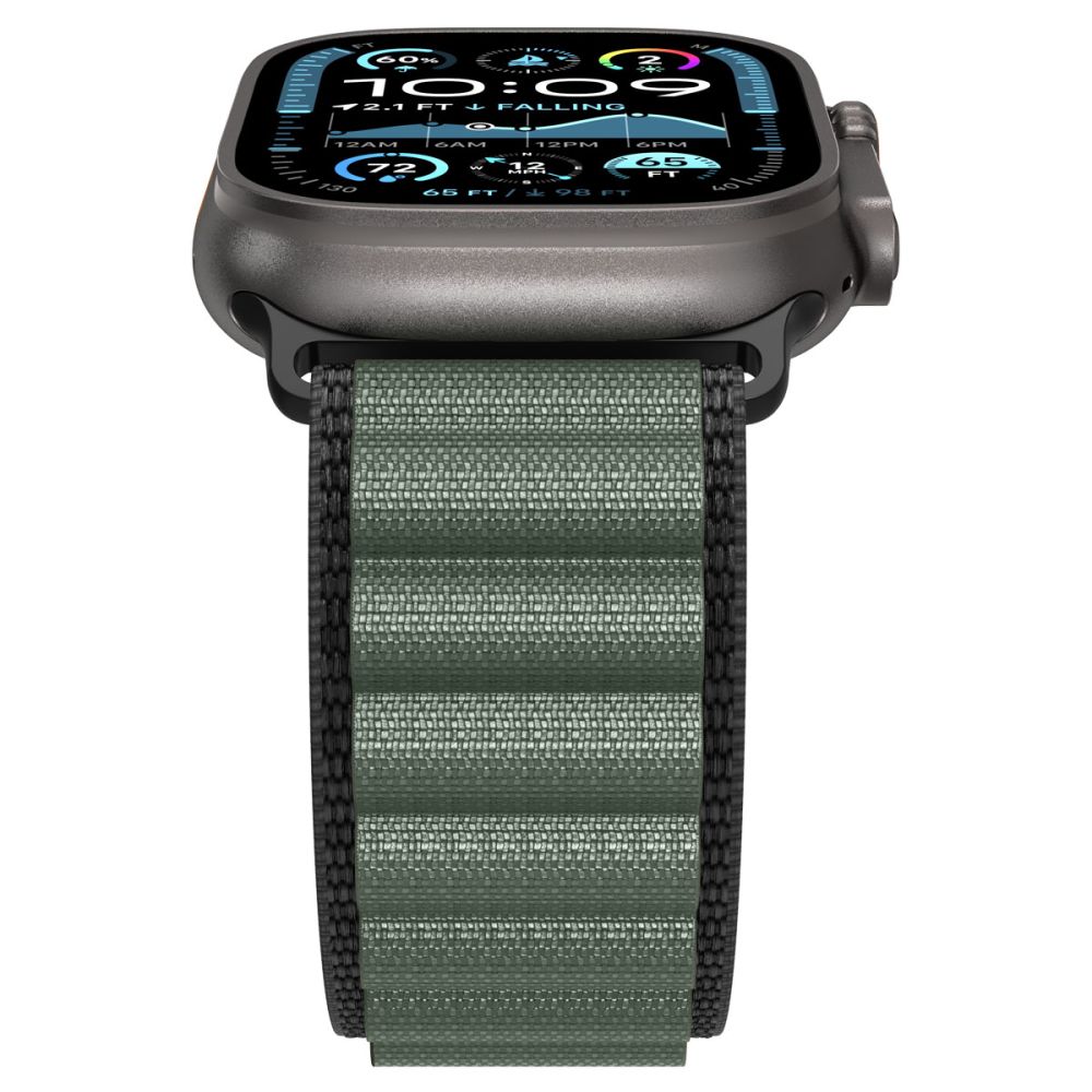 Strap Spigen WBF1 Strap for Apple Watch 44 / 45 / 46 / 49 mm - Black and Greeneng