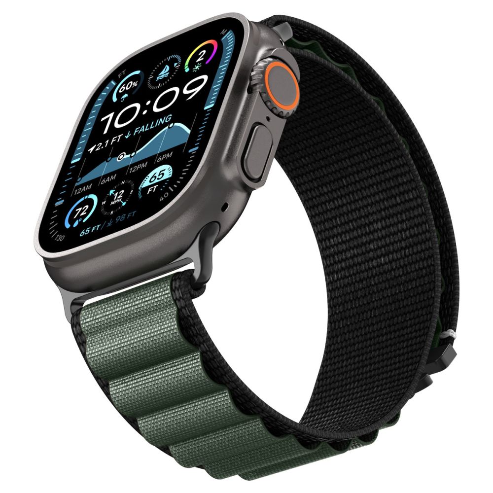 Strap Spigen WBF1 Strap for Apple Watch 44 / 45 / 46 / 49 mm - Black and Greeneng