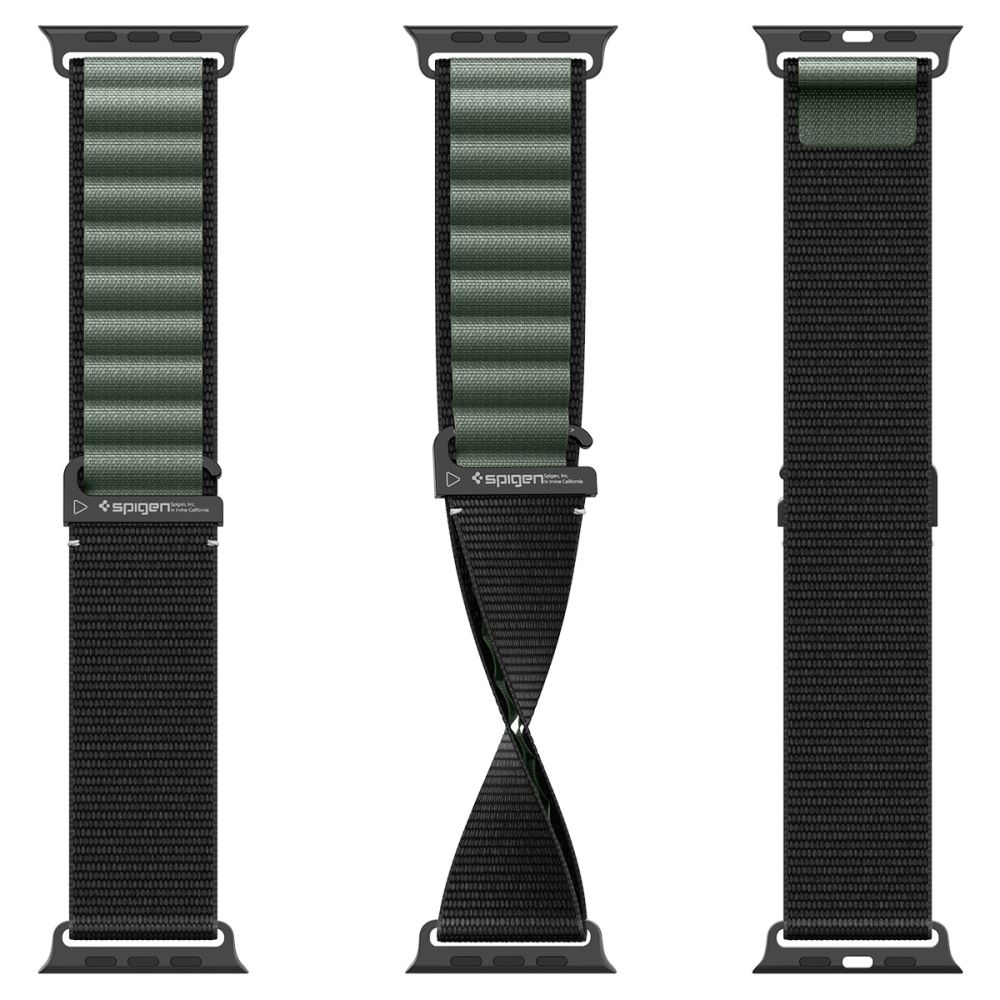 Strap Spigen WBF1 Strap for Apple Watch 44 / 45 / 46 / 49 mm - Black and Greeneng