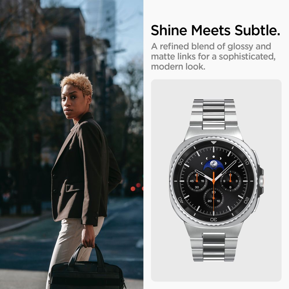 Spigen Modern Fit Band for Samsung Galaxy Watch 40/44/46 mm - Silvereng