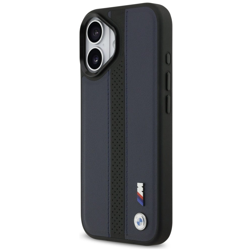 199863_2 BMW M Perforated Stripe Logo MagSafe Case for iPhone 17 - Navy Blueeng