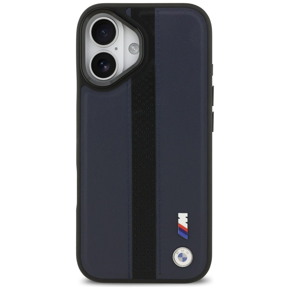 199863_3 BMW M Perforated Stripe Logo MagSafe Case for iPhone 17 - Navy Blueeng