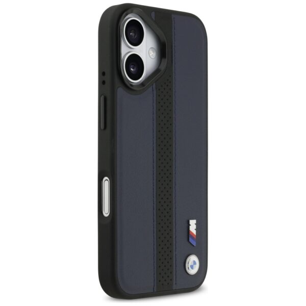 199863_4 BMW M Perforated Stripe Logo MagSafe Case for iPhone 17 - Navy Blueeng