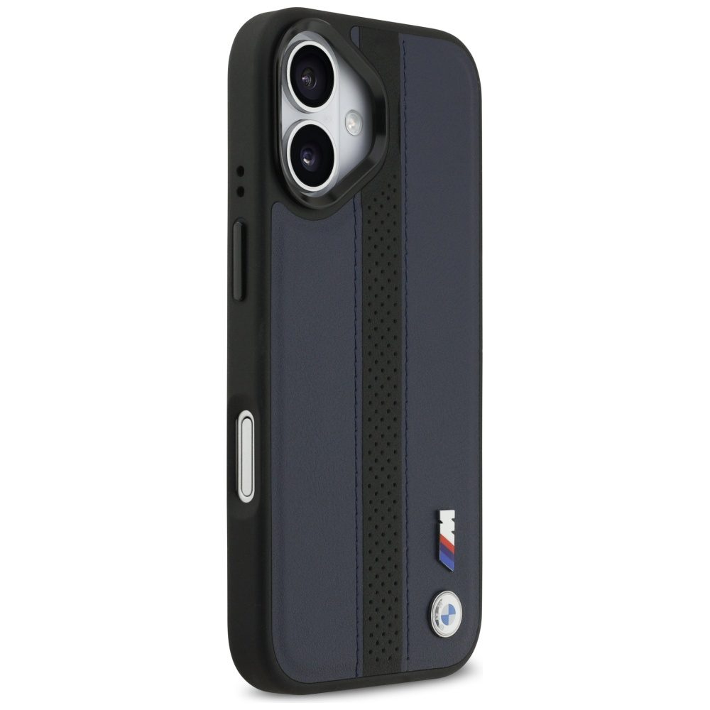 199863_4 BMW M Perforated Stripe Logo MagSafe Case for iPhone 17 - Navy Blueeng