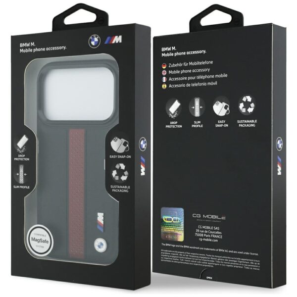 199865_8 BMW M Perforated Stripe Logo MagSafe Case for iPhone 17 Pro - Redeng