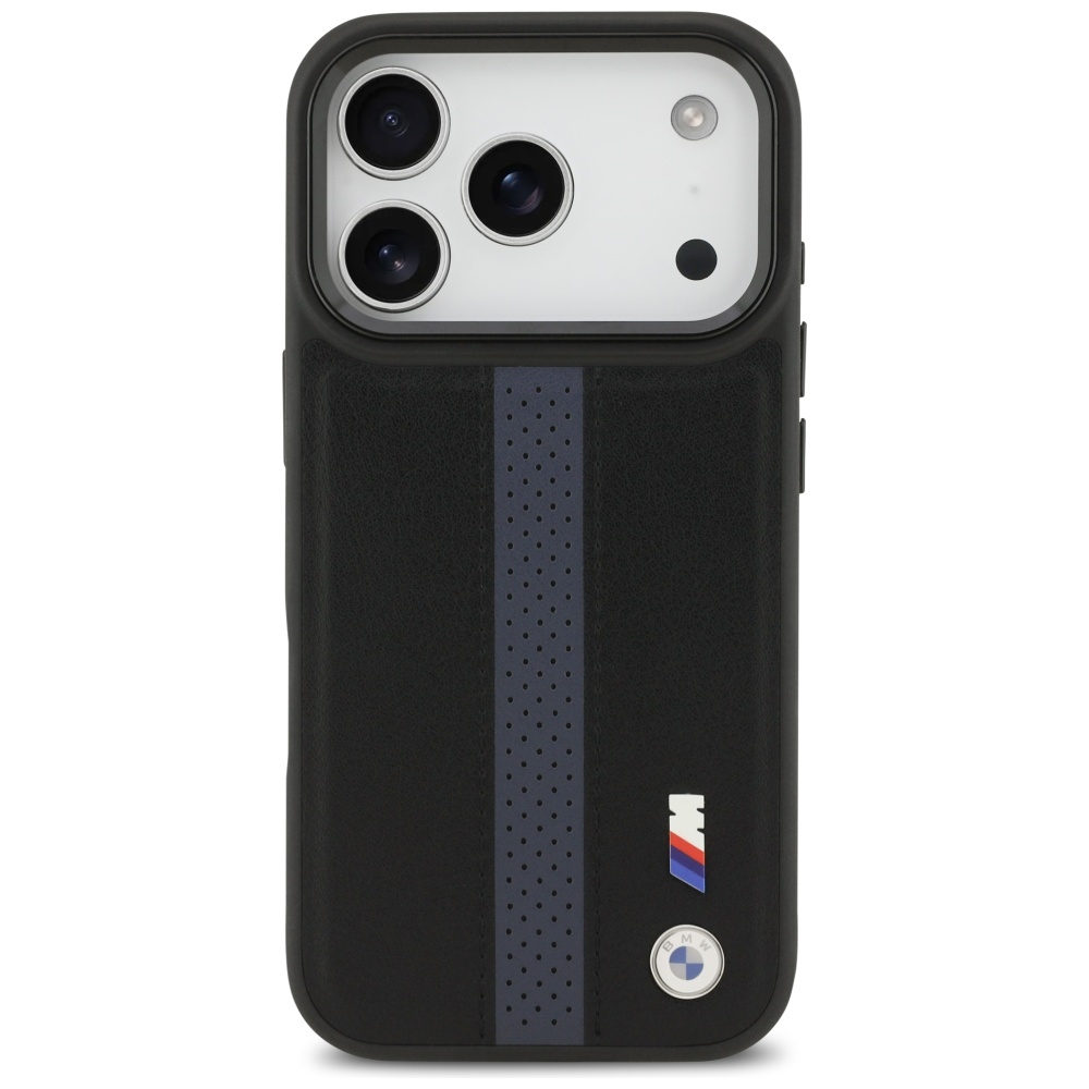 BMW M Perforated Stripe Logo MagSafe Case for iPhone 17 Pro - Blueeng