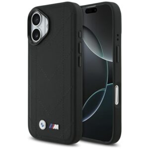 BMW M Quilted Logo MagSafe iPhone 17 Case - Blackeng